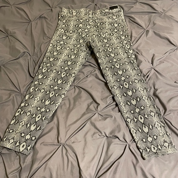 Nicole Miller New York Corduroy Textured Python Print Pants sz 14 - Picture 7 of 16